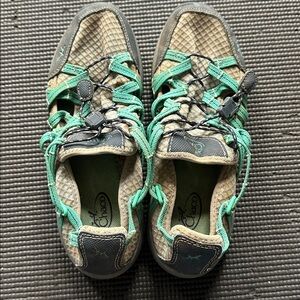 Chaco Teal & Grey Outcross Evo Shoes